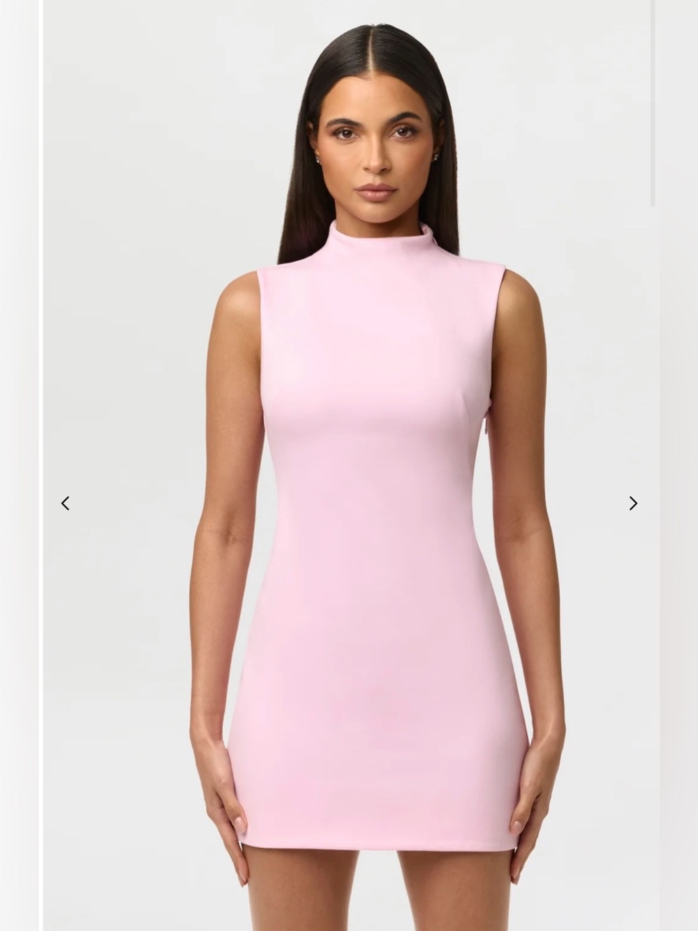 Naked Wardrobe Ponte Cut Out Mini Dress Cotton Candy - Picture 2 of 7